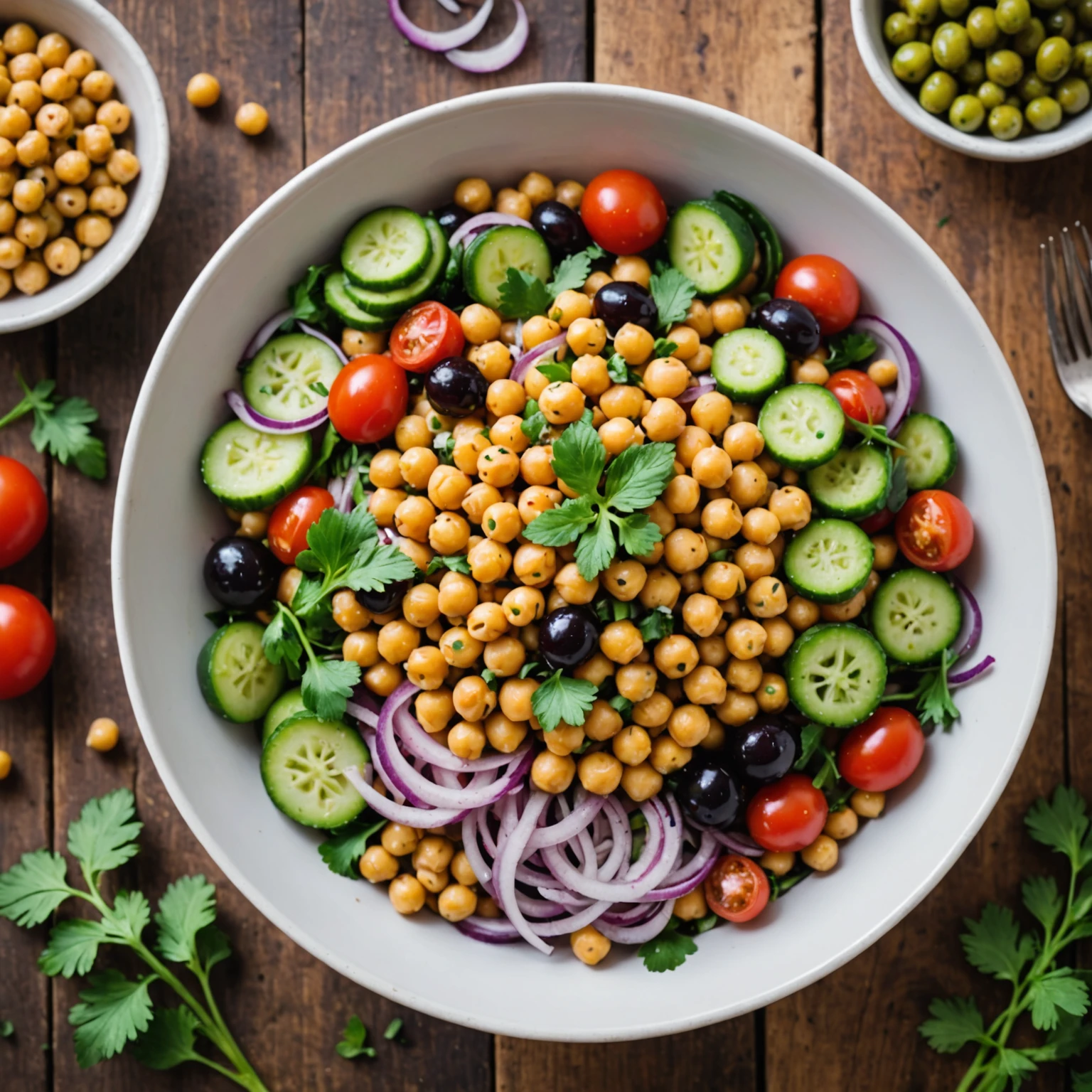 Gluten-Free Mediterranean Chickpea Salad