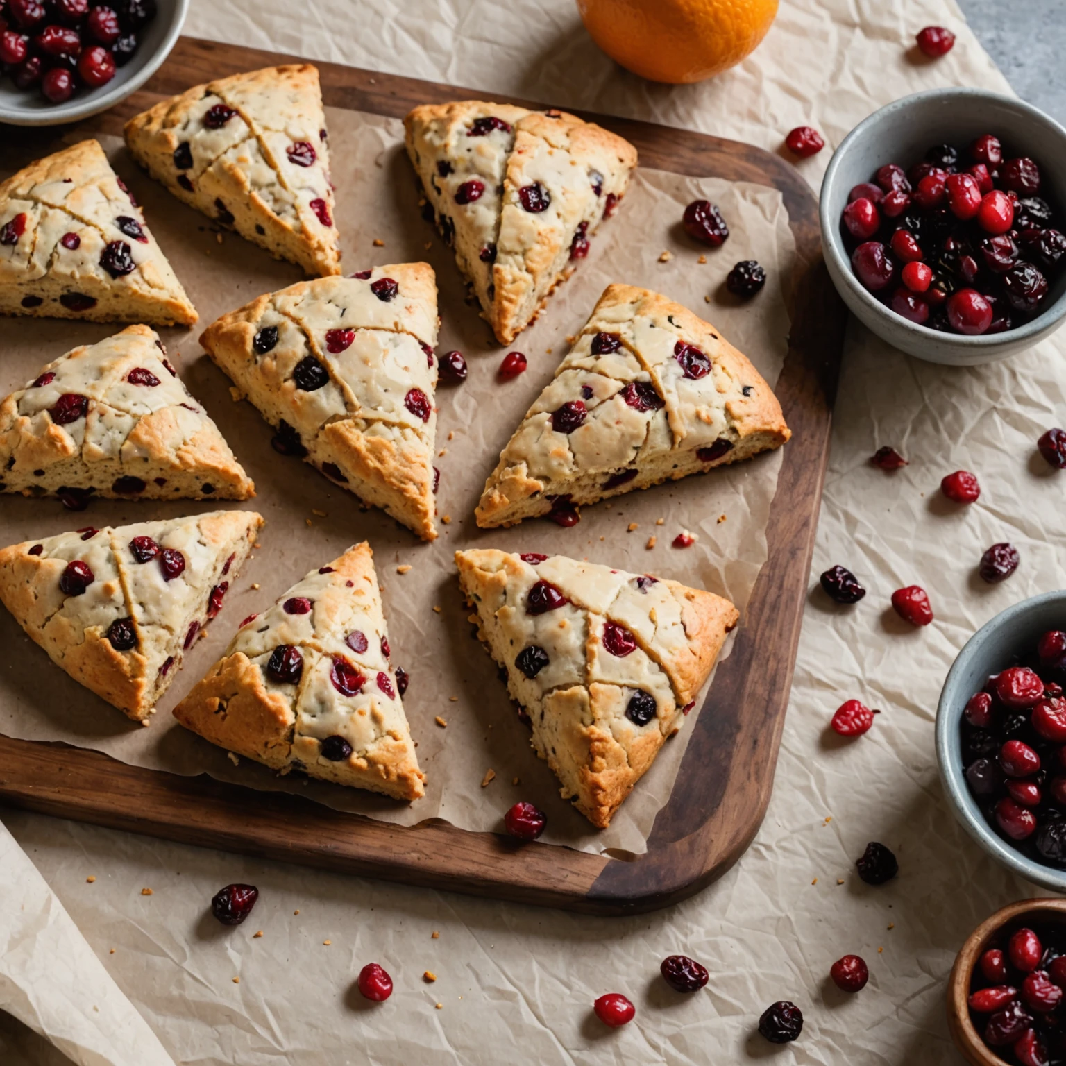 Gluten-Free Cranberry Orange Scones
