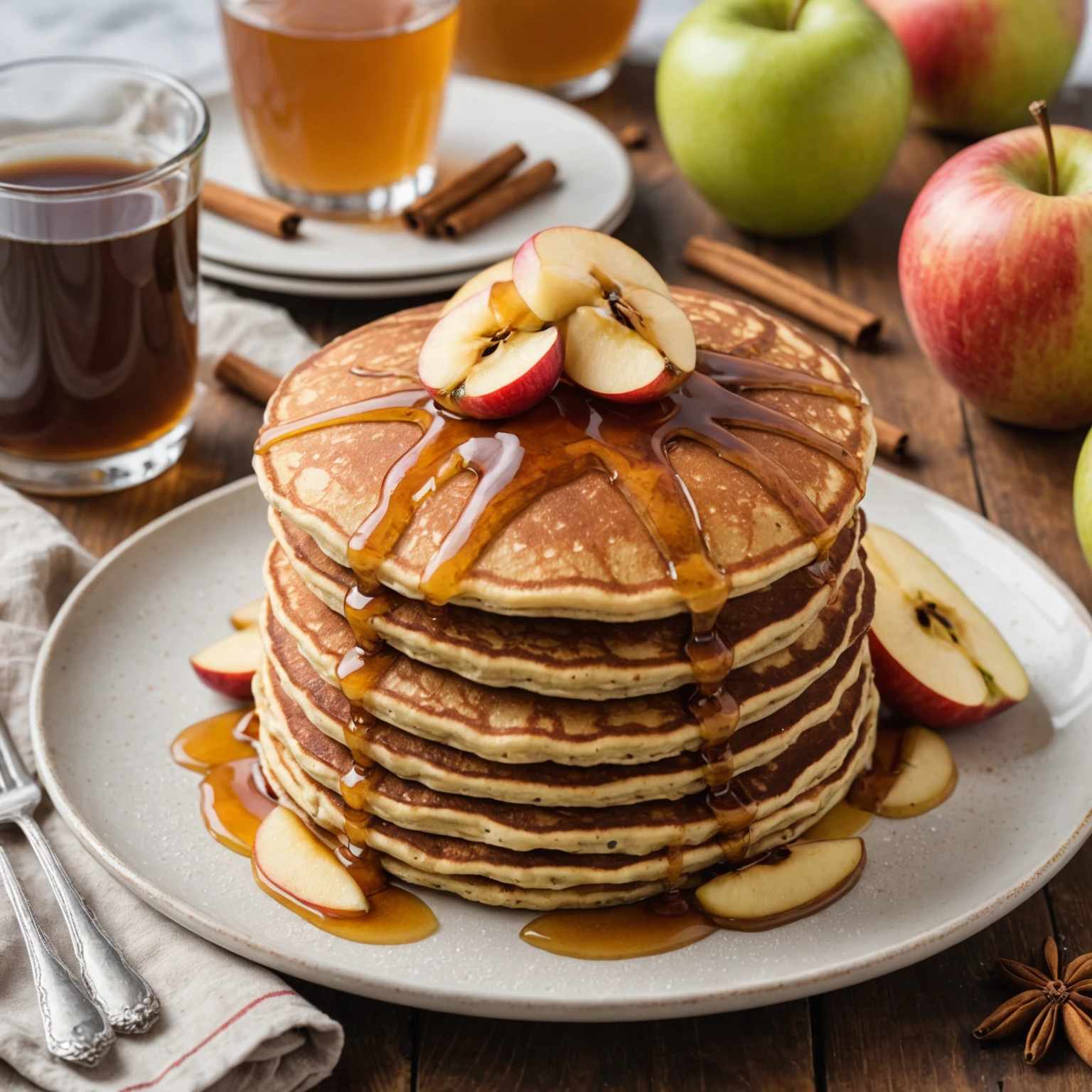 Gluten-Free Holiday Cinnamon Apple Pancakes