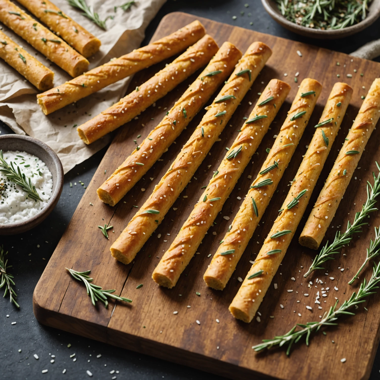 Gluten-Free Savory Pumpkin and Herb Breadsticks