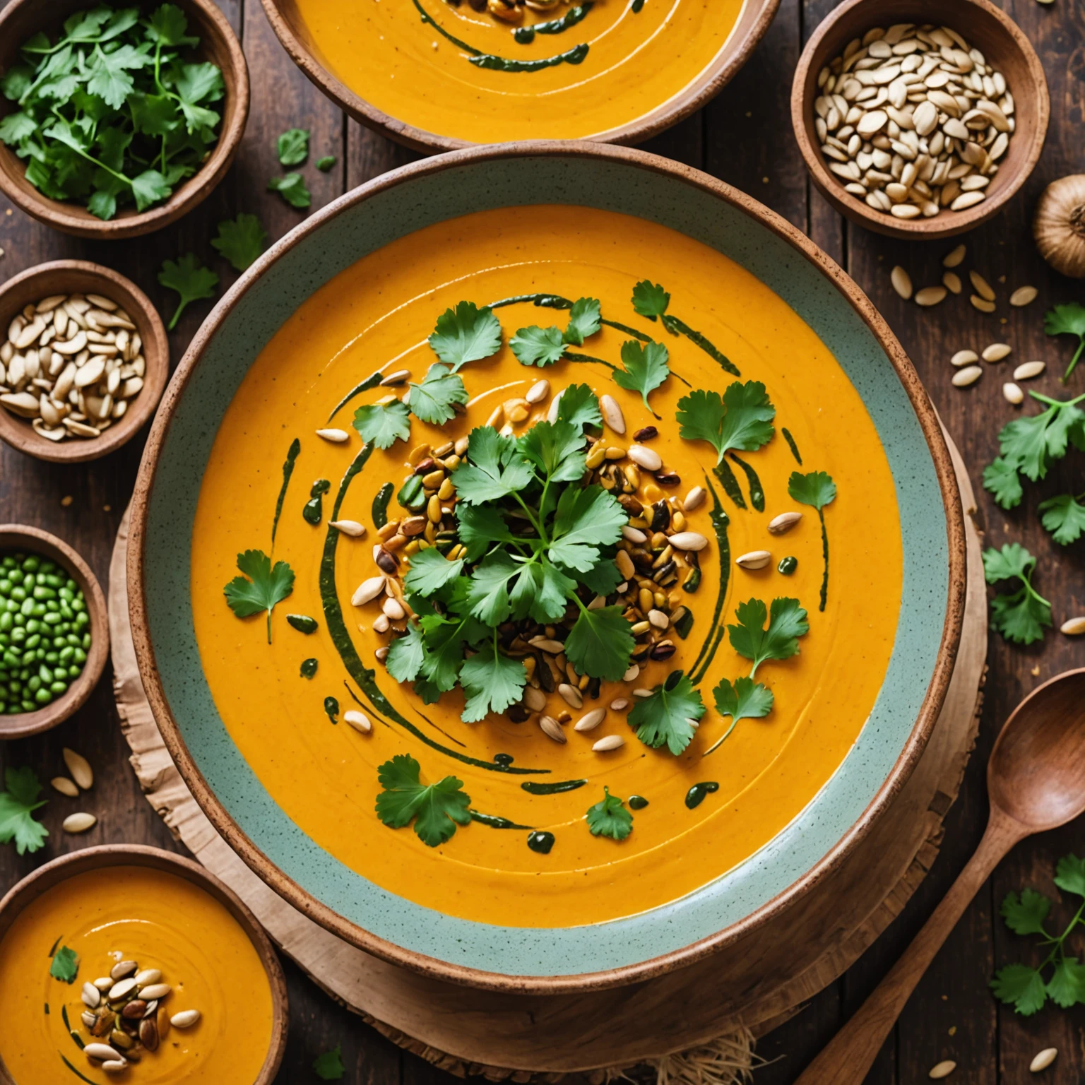 Gluten-Free Thai-Inspired Coconut Curry Pumpkin Soup