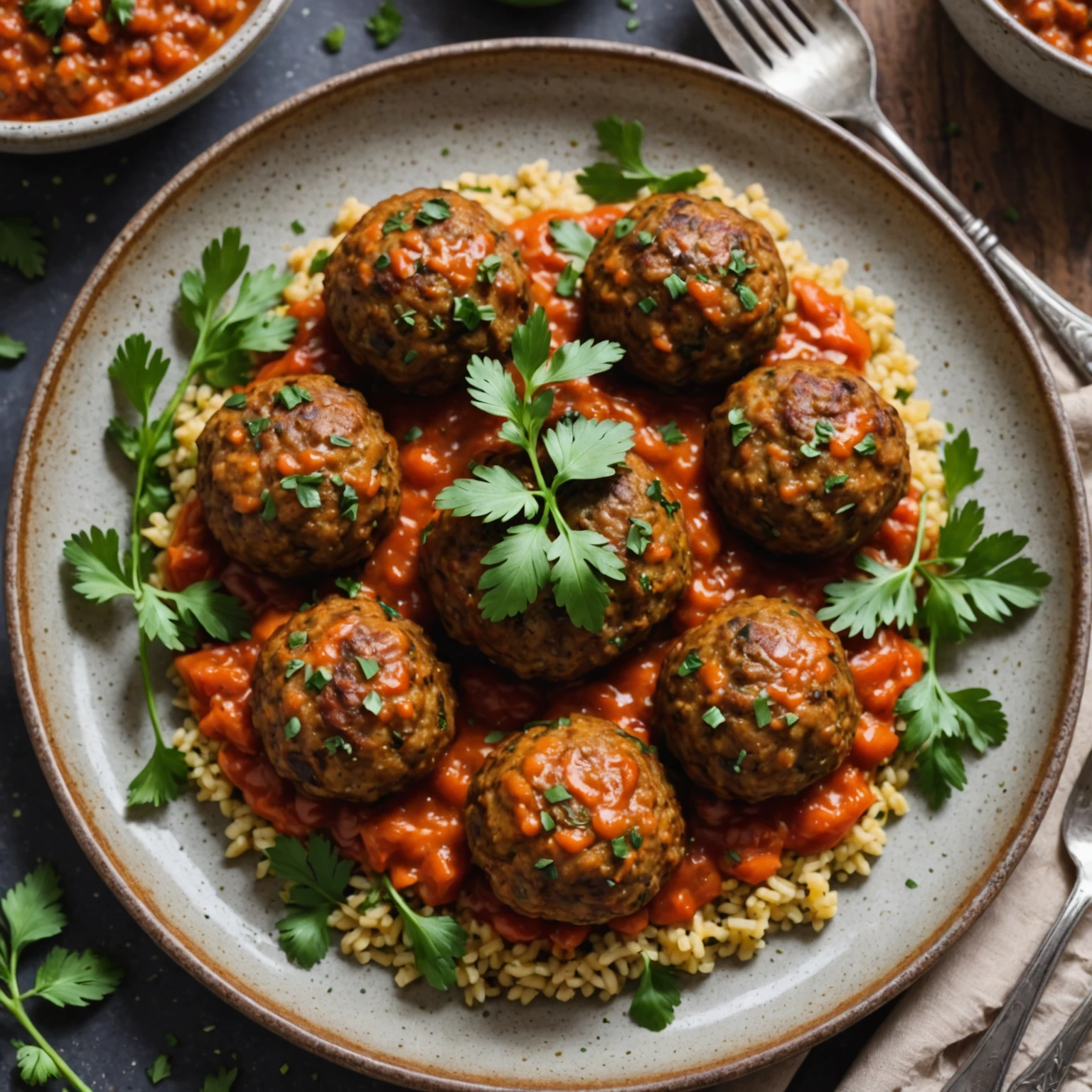 Gluten-Free Lentil and Quinoa Meatless Meatballs