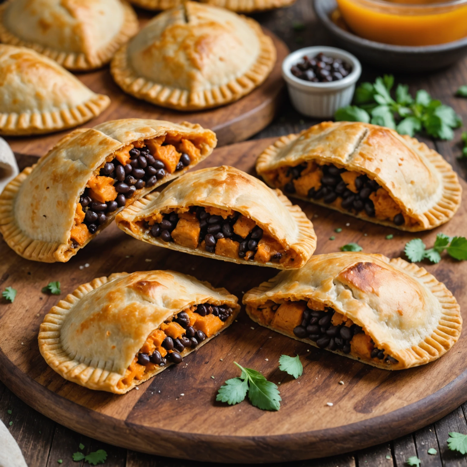 Gluten-Free Savory Sweet Potato and Black Bean Empanadas