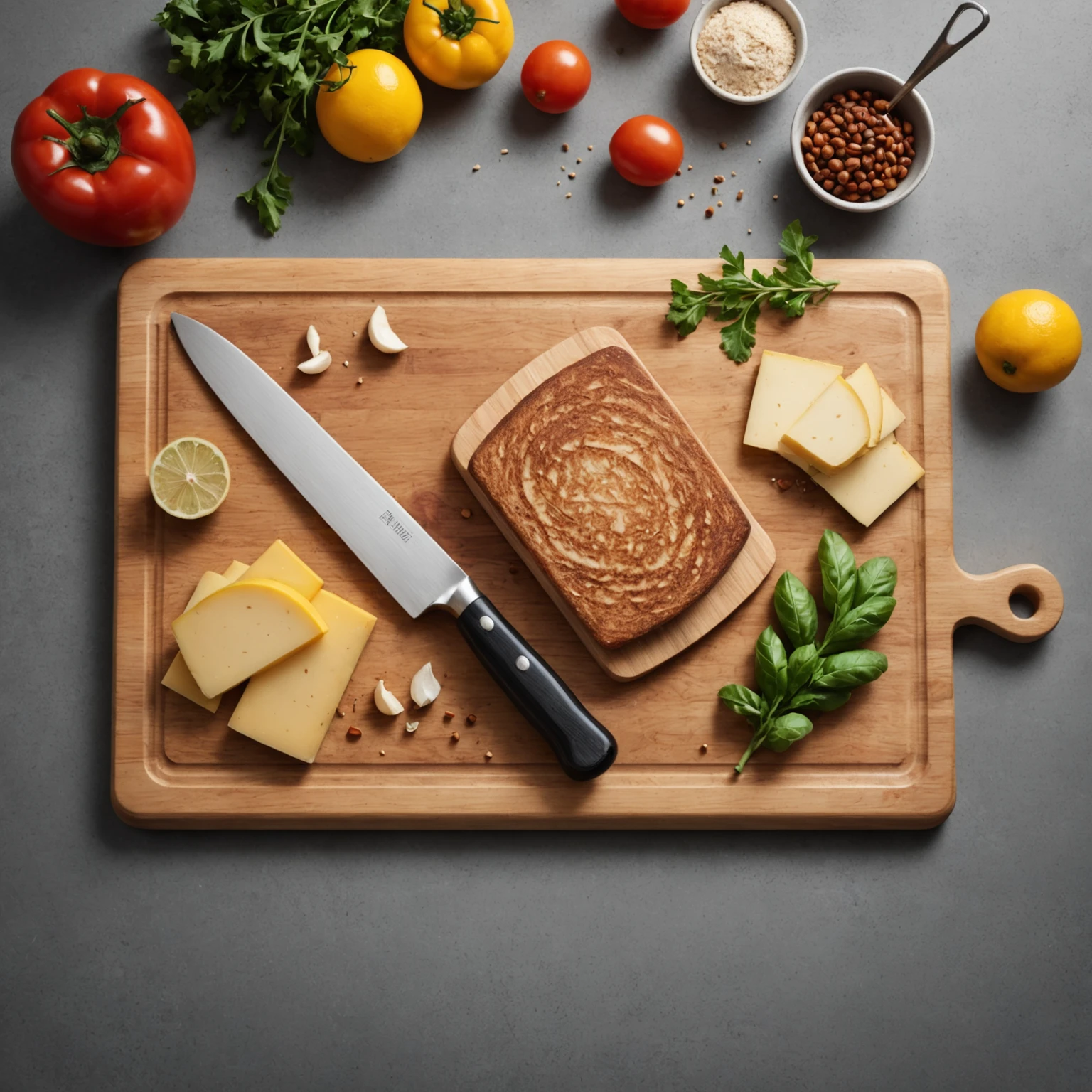 Cutting Board recommended for Gluten-Free Lemon Herb Polenta Cakes with Roasted Vegetables
