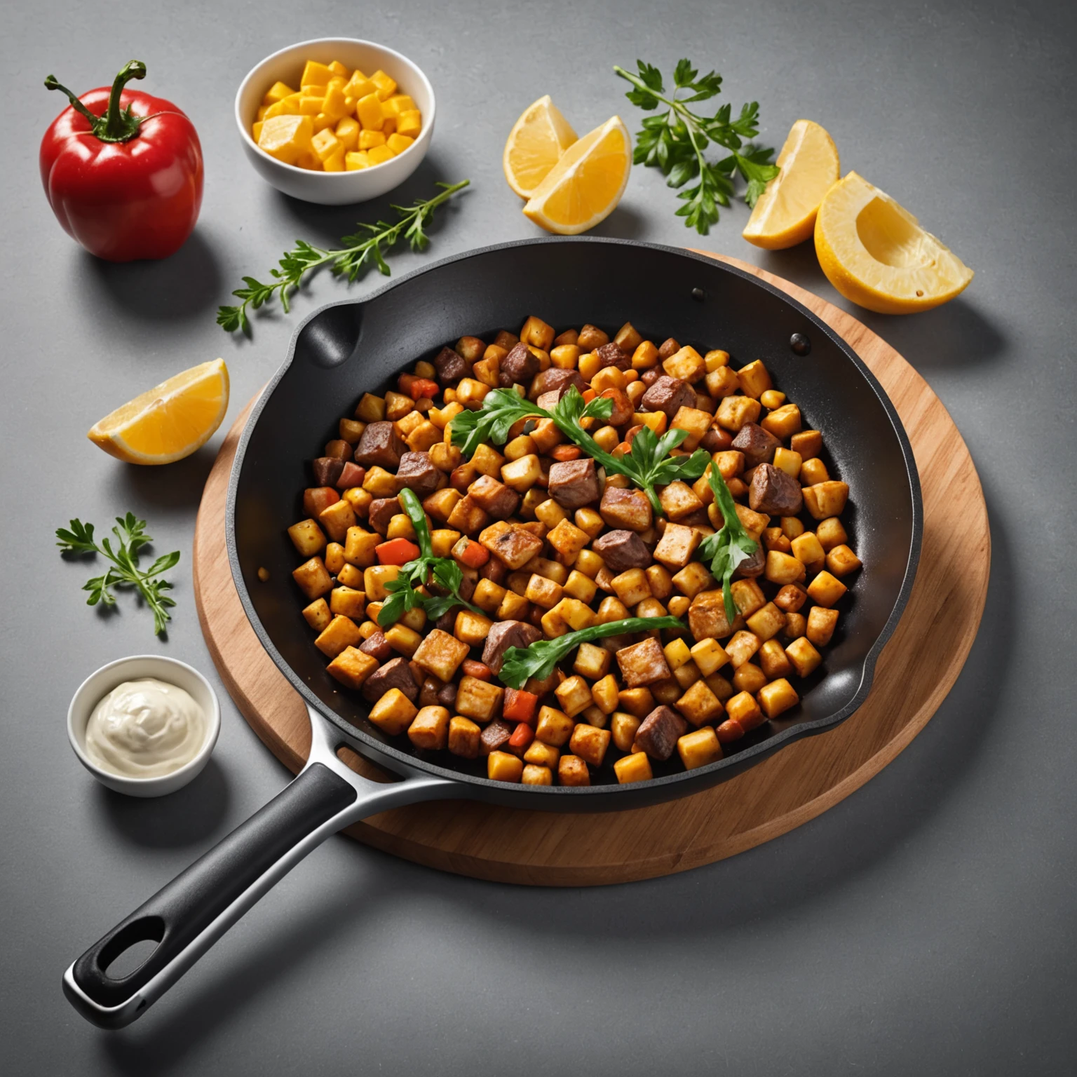 Non-Stick Skillet recommended for Gluten-Free Sweet Corn and Chive Fritters with Avocado Crema