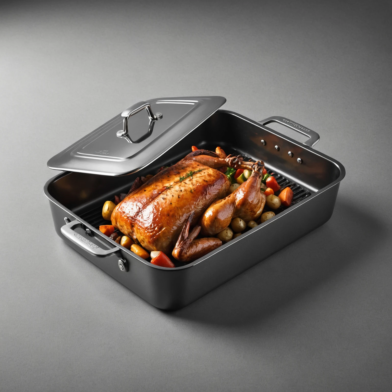 Roasting Pan recommended for Gluten-Free Herb-Crusted Rack of Lamb with Roasted Garlic Sauce