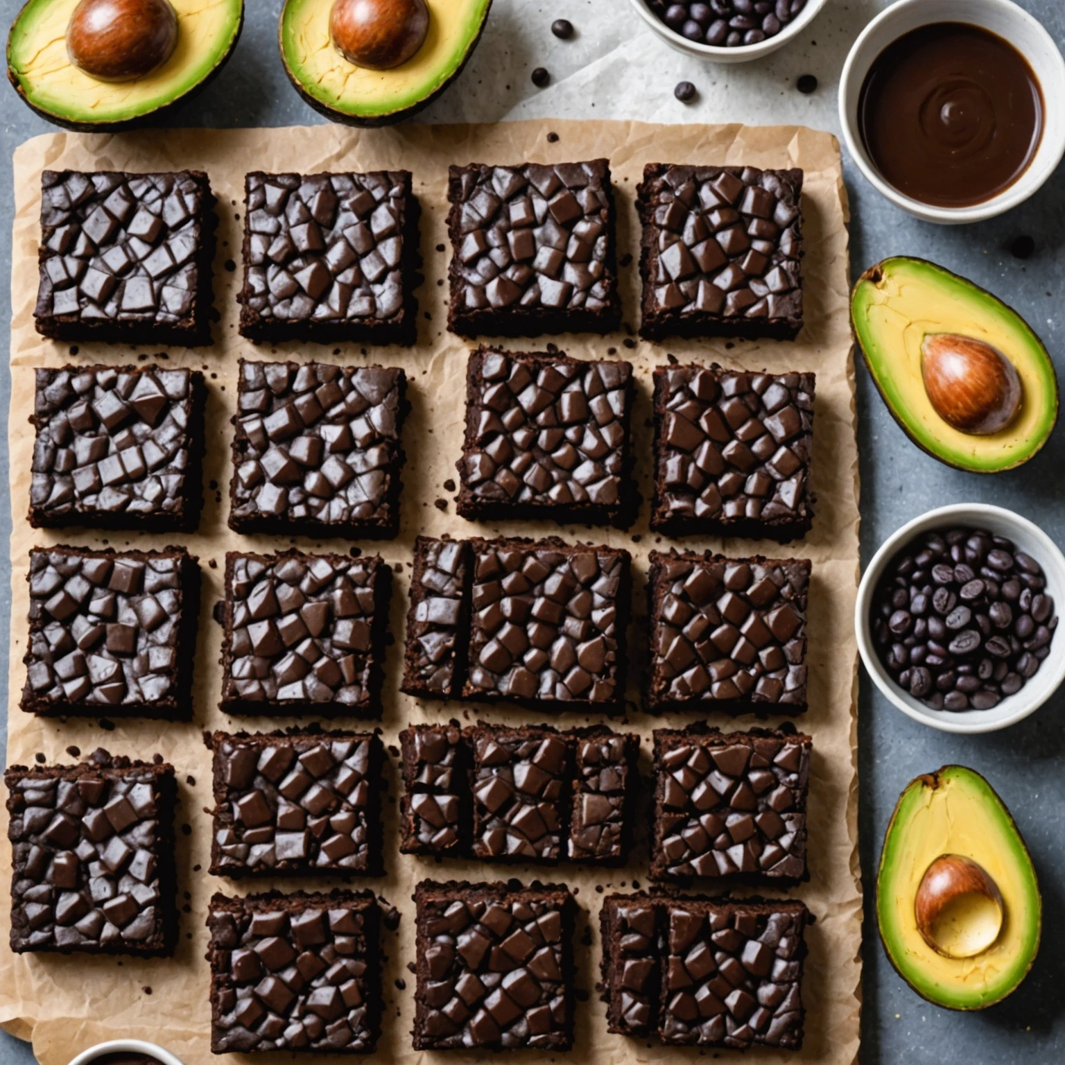 Gluten-Free Vegan Black Bean Brownies with Avocado