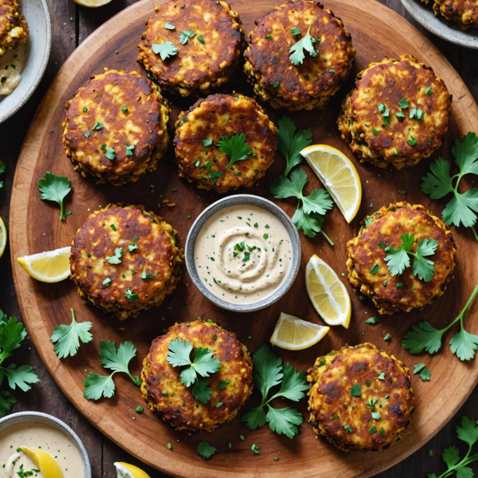 Gluten-Free Spiced Lentil and Cauliflower Fritters