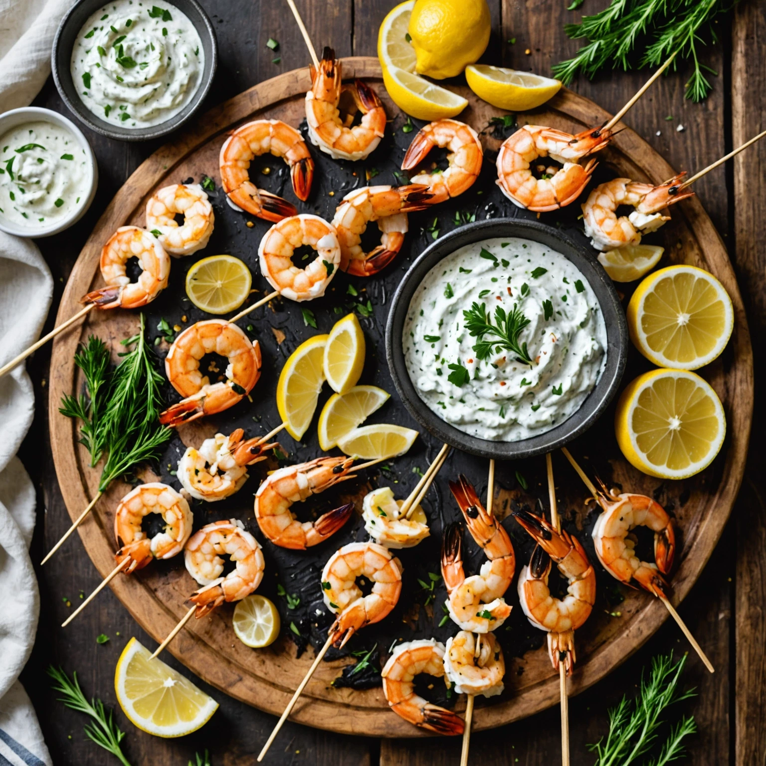 Gluten-Free Mediterranean Grilled Shrimp Skewers with Tzatziki Dip
