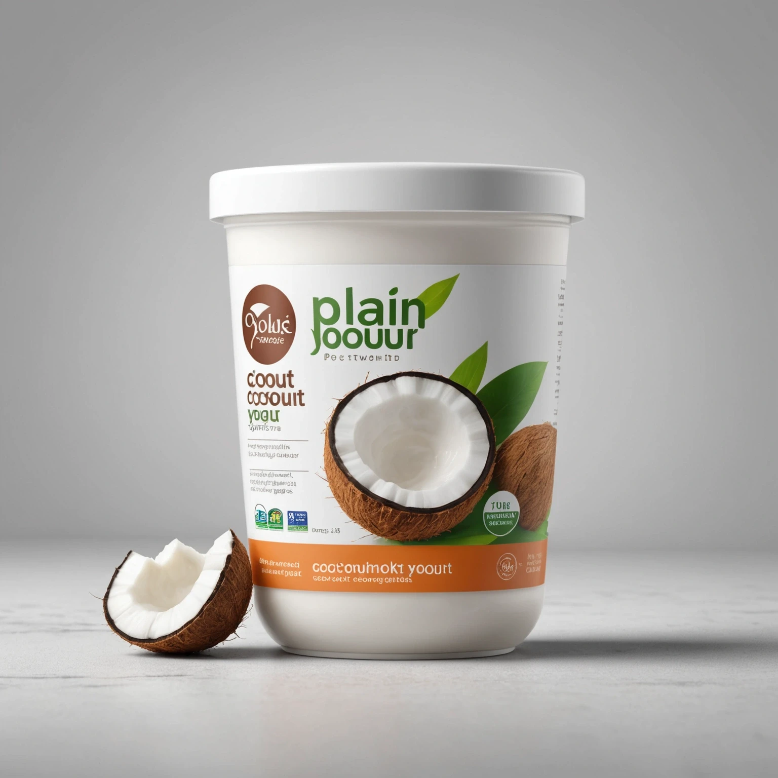 Plain Unsweetened Coconut Yogurt recommended for Gluten-Free Mediterranean Grilled Shrimp Skewers with Tzatziki Dip