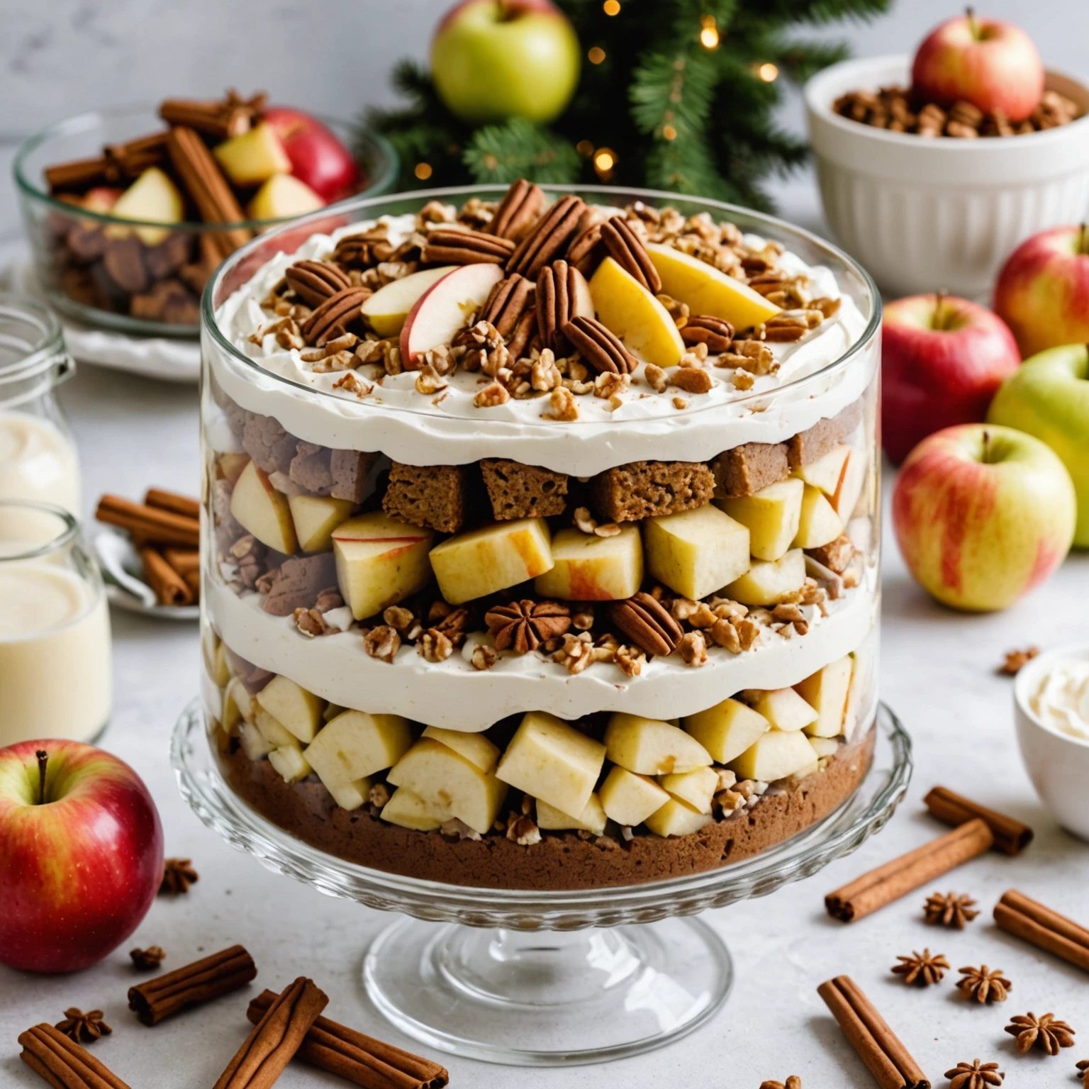 Gluten-Free Apple Gingerbread Trifle