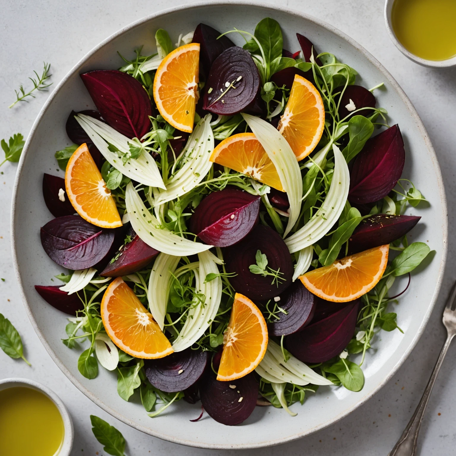 Gluten-Free Roasted Beet and Fennel Salad with Orange Vinaigrette