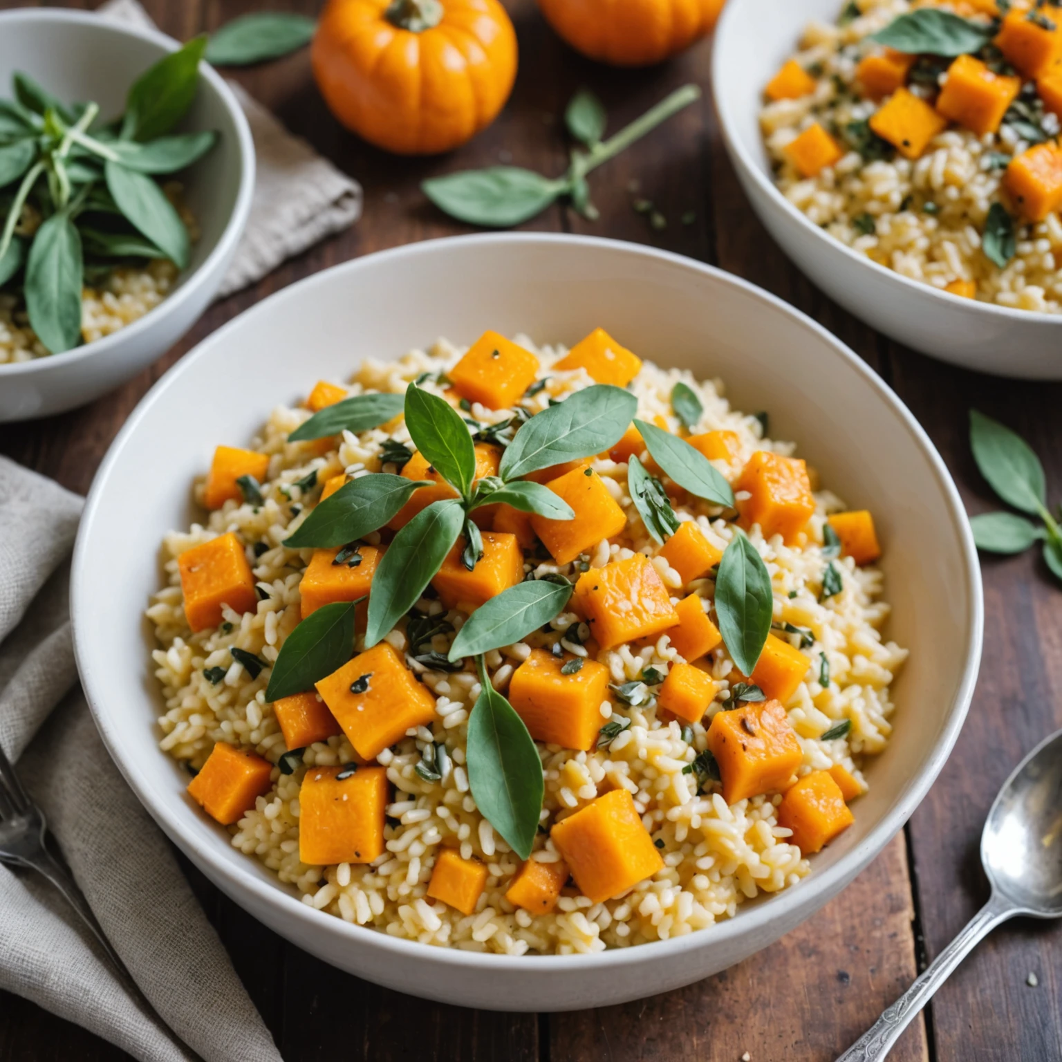Gluten-Free Roasted Butternut Squash and Sage Risotto
