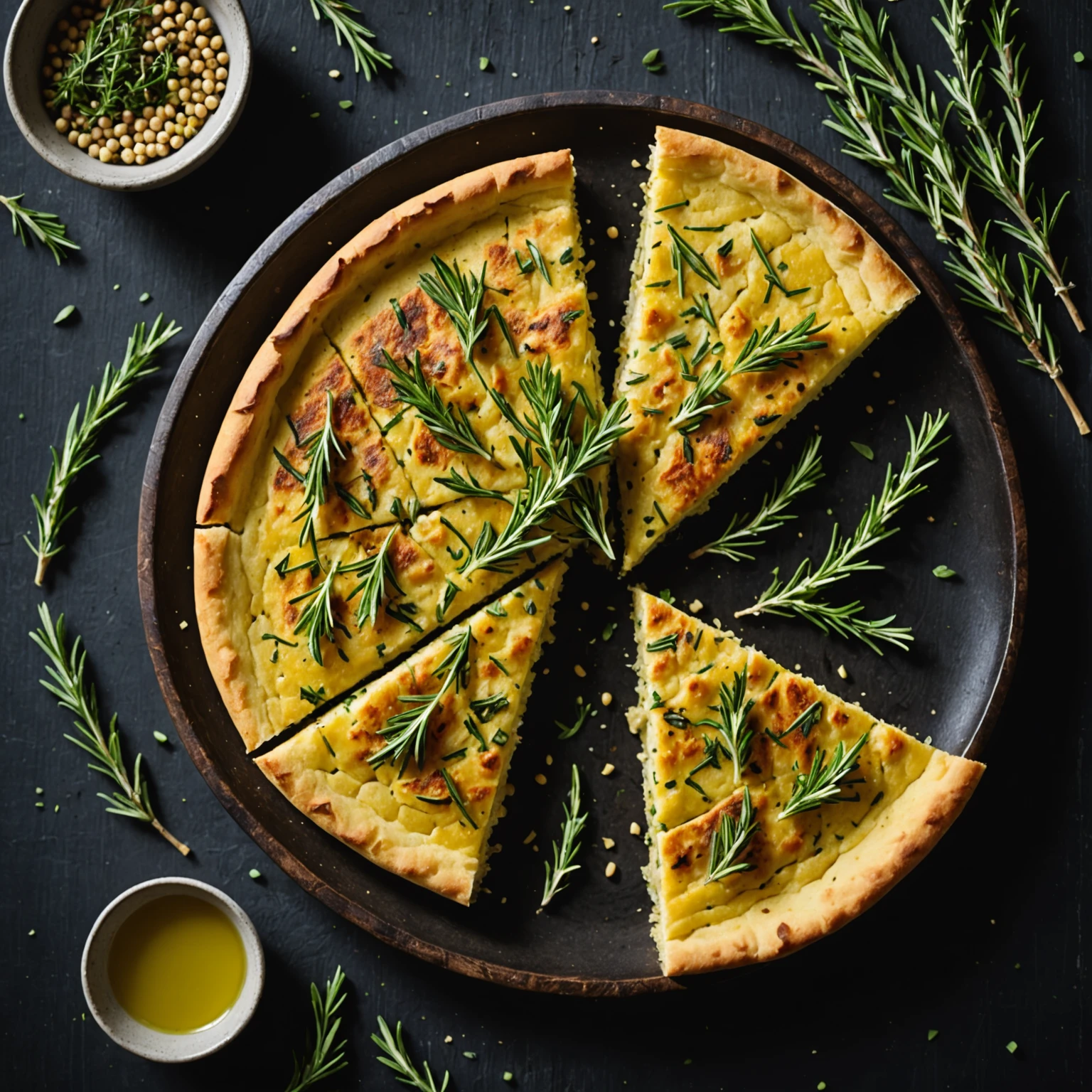 Gluten-Free Savory Chickpea Flour and Herb Socca