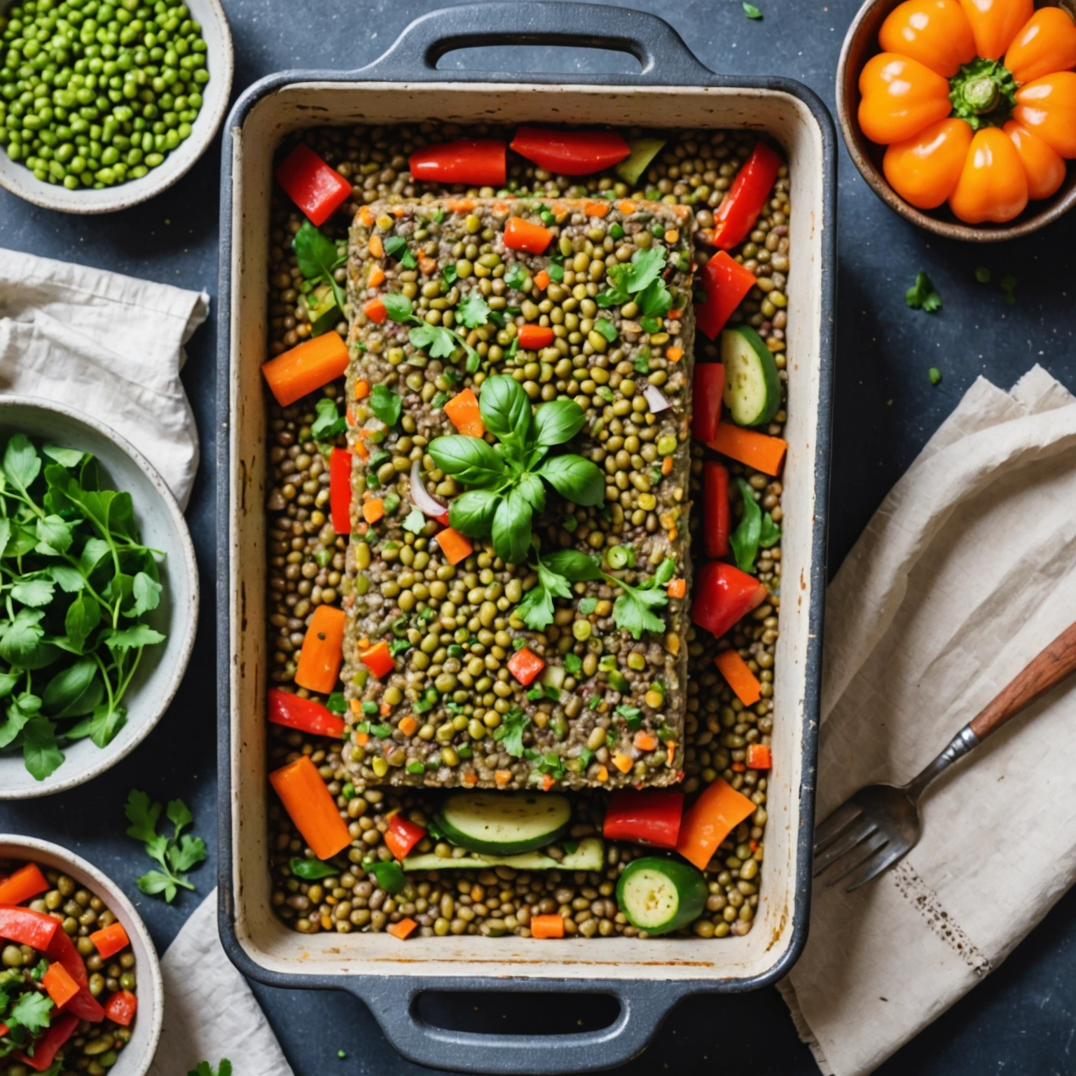 Gluten-Free Savory Lentil and Vegetable Terrine