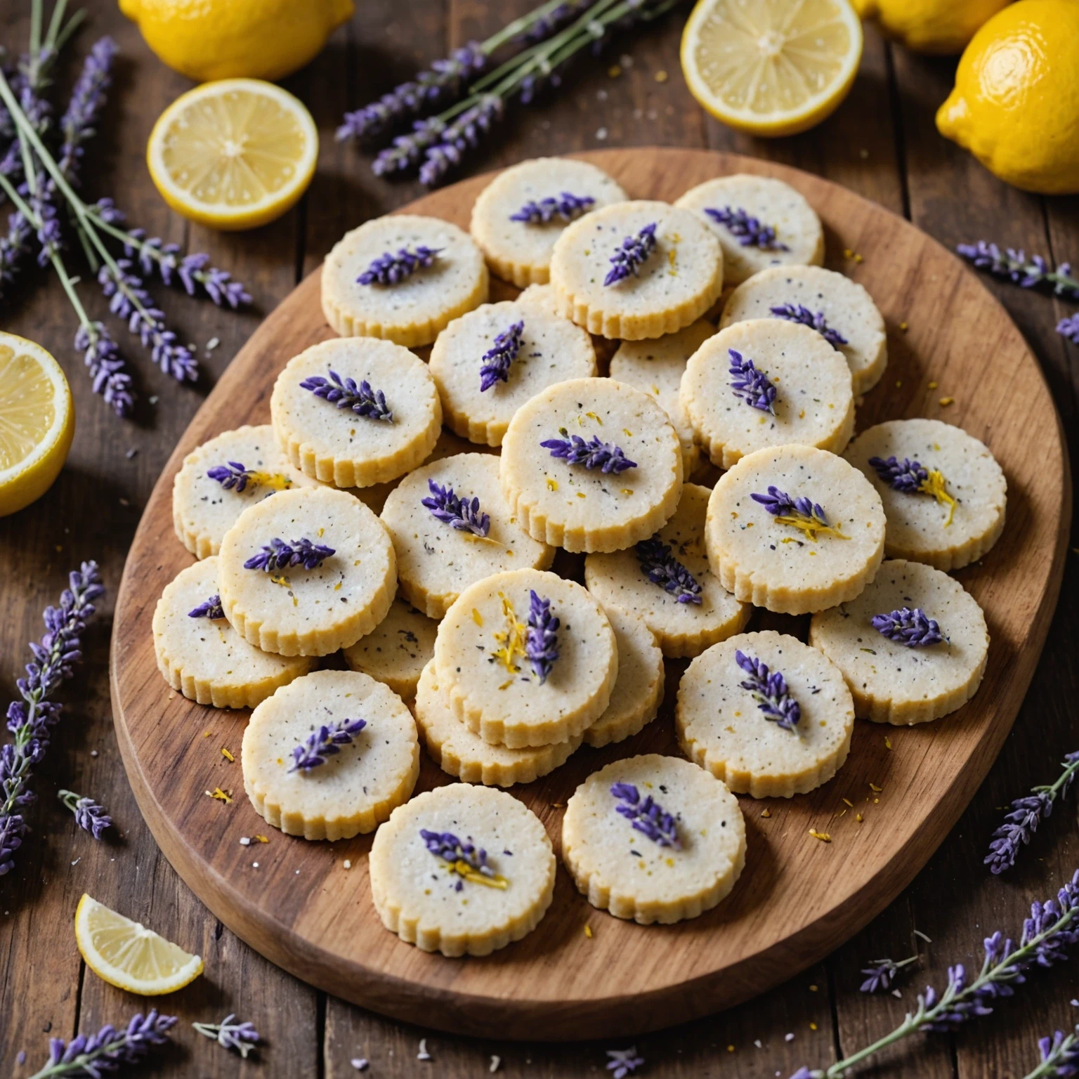 Gluten-Free Quick & Easy Lemon Lavender Shortbread Cookies