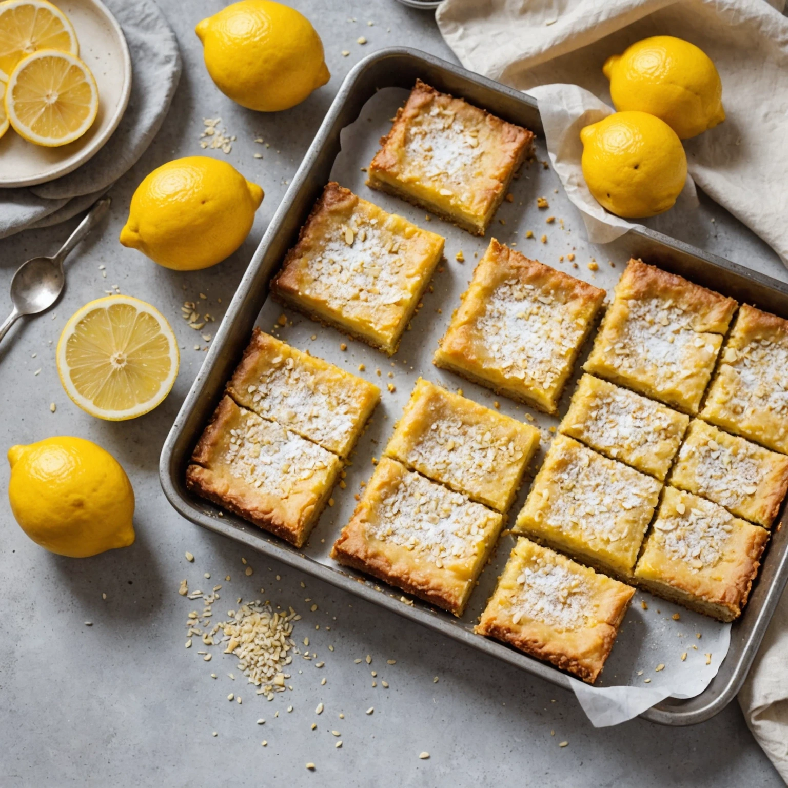 Gluten-Free Coconut Flour Lemon Bars with Chia Seed Crust
