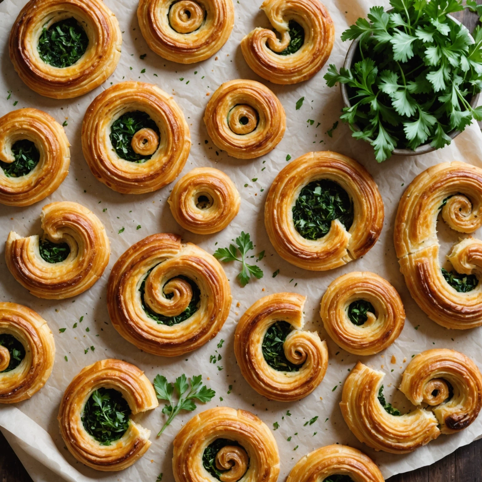 Gluten-Free Savory Herb and Cheese Palmiers