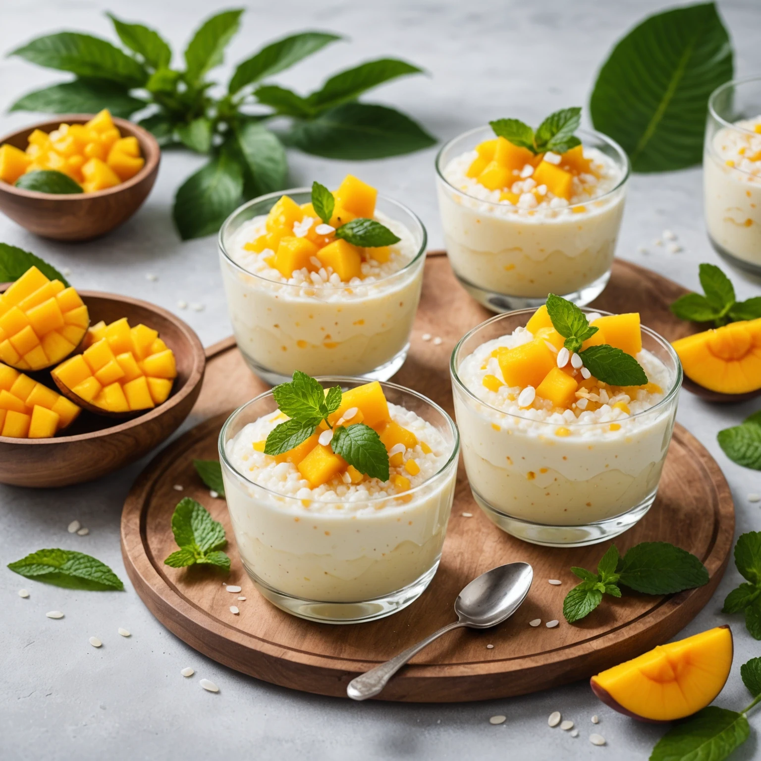 Gluten-Free Quick & Easy Coconut Mango Tapioca Pudding
