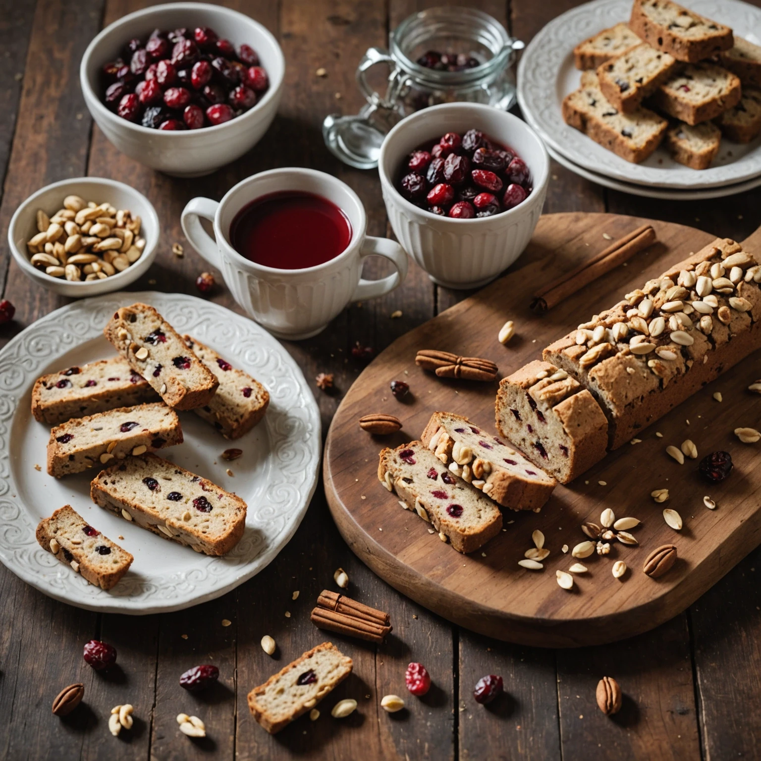 Gluten-Free Holiday Spiced Cranberry and Hazelnut Biscotti
