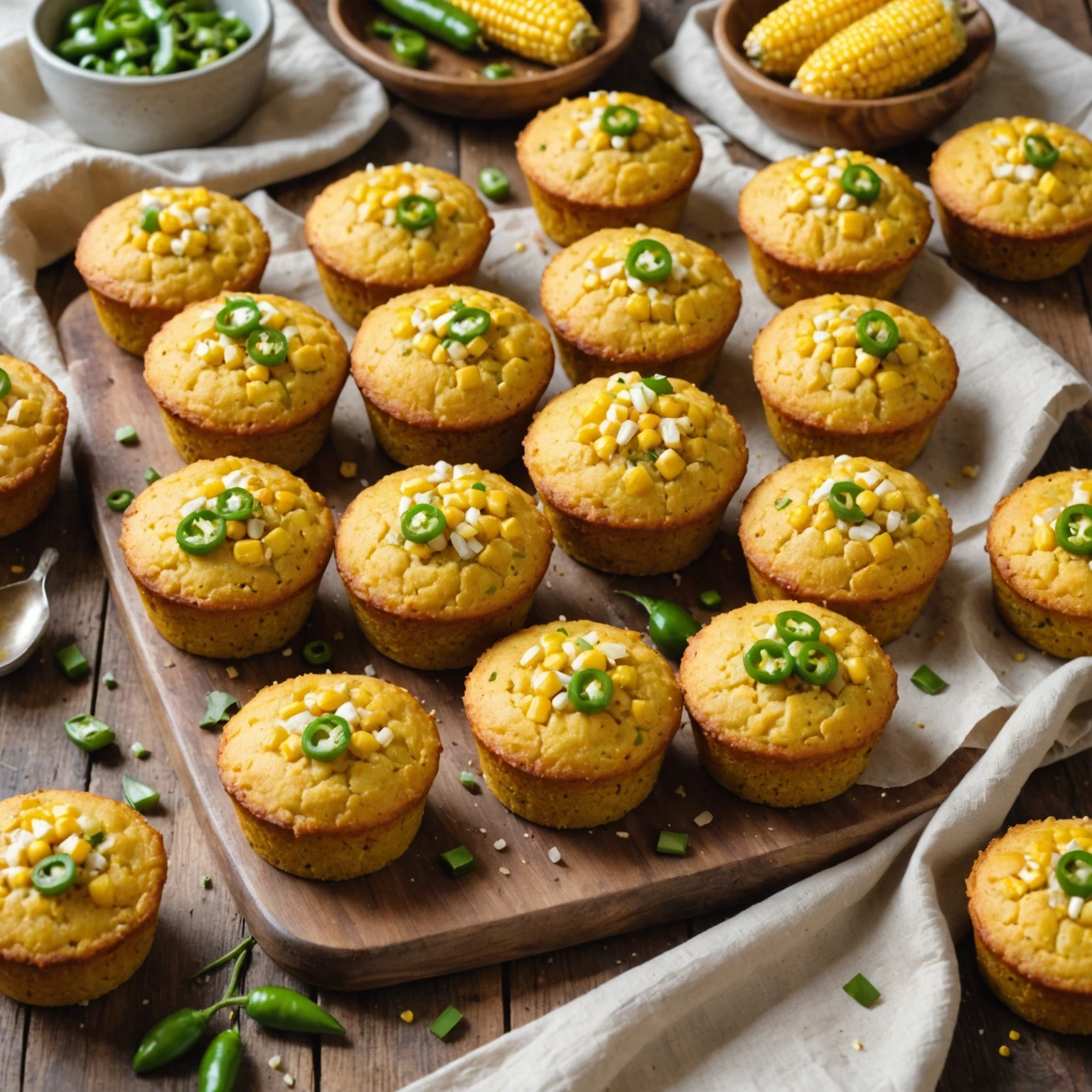 Gluten-Free Family-Friendly Sweet Corn and Jalapeño Cornbread Muffins