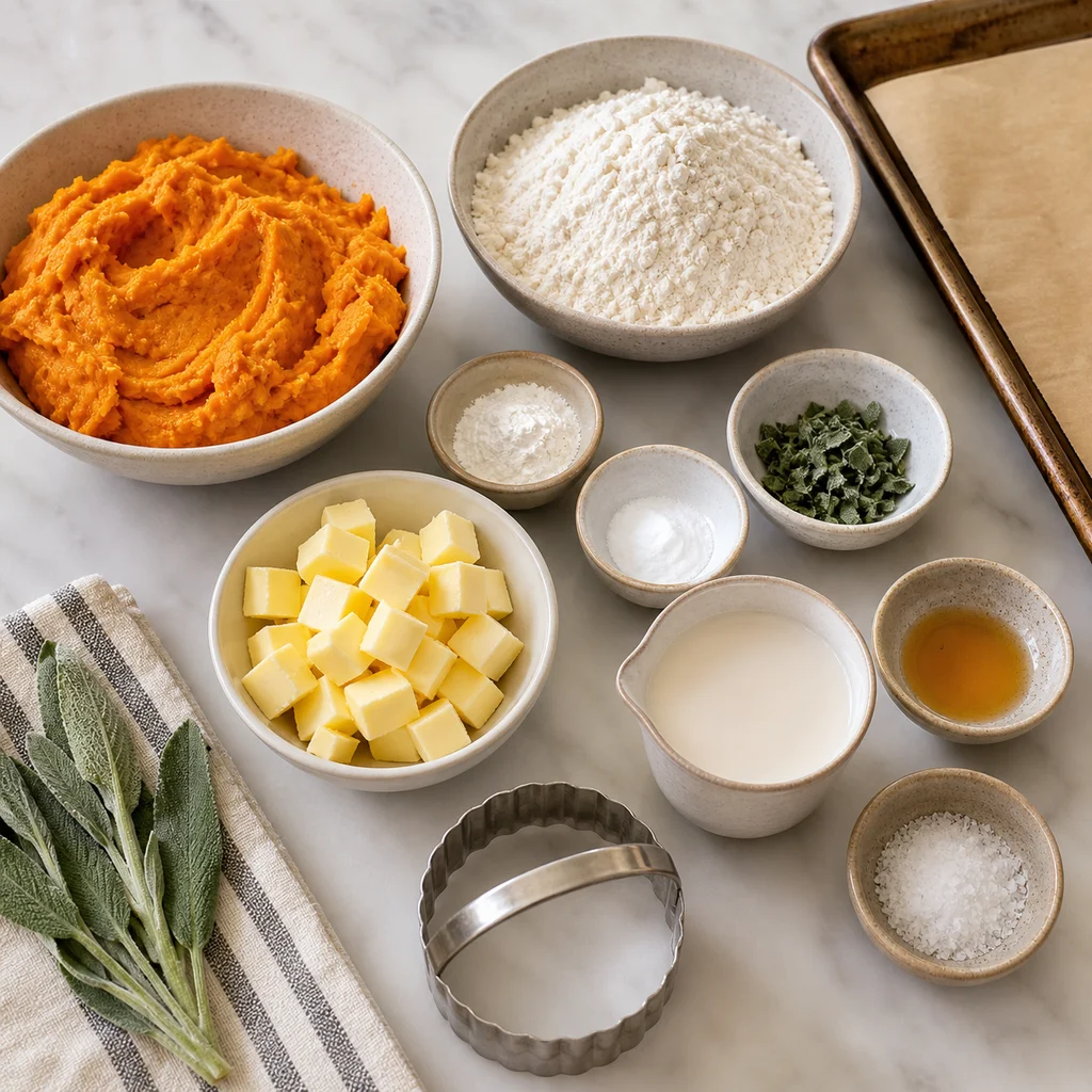 FreeFlourish gluten-free sweet potato sage biscuit ingredients