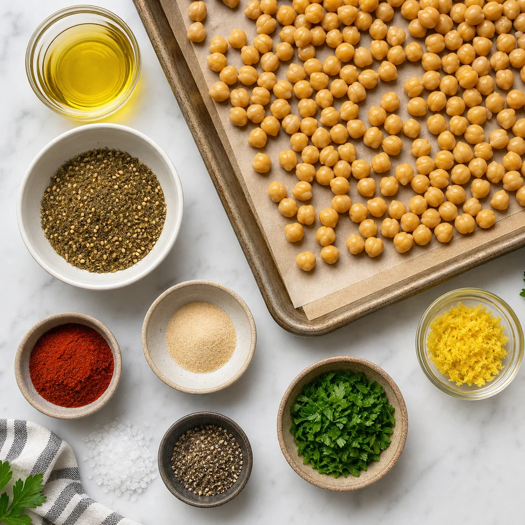 FreeFlourish gluten-free roasted chickpea and zaatar snack bites ingredients