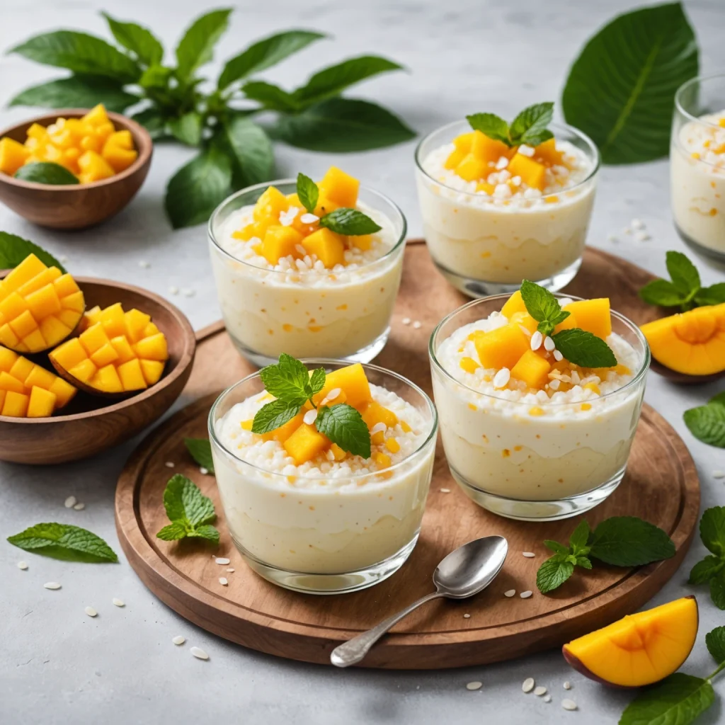 FreeFlourish Gluten-Free Quick & Easy Coconut Mango Tapioca Pudding finished dish