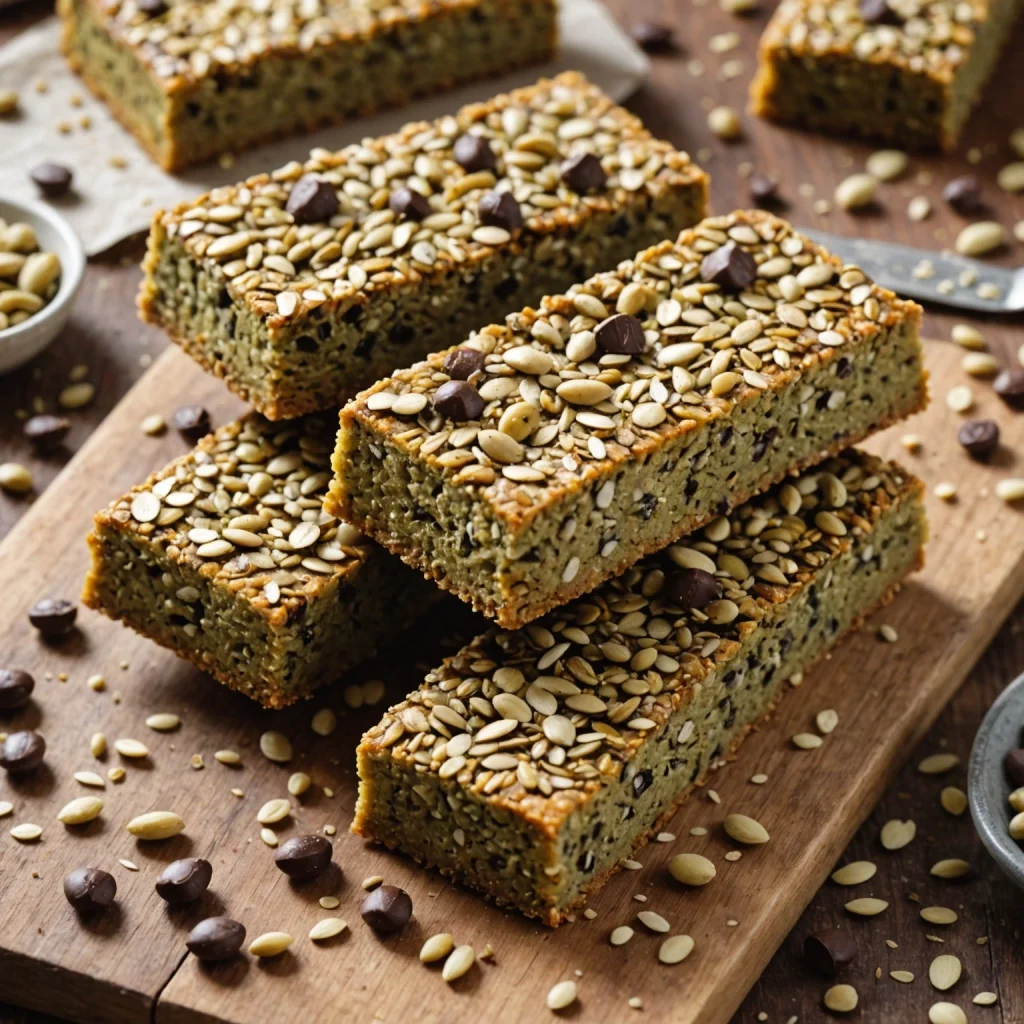 FreeFlourish Gluten-Free High-Protein Seed and Pumpkin Flour Snack Bars finished dish